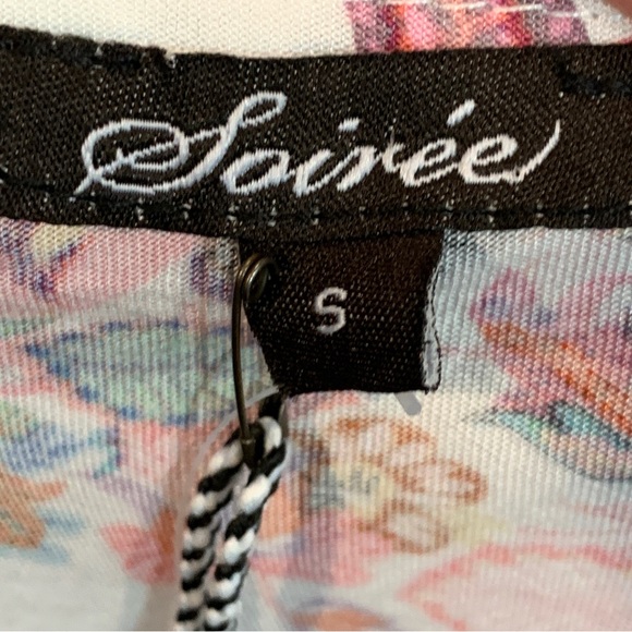 Soirée Bright Print Sleeveless Top Blouse Small NWT - Picture 5 of 10